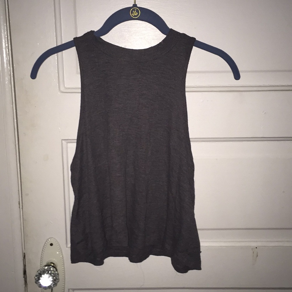 Grey crop top